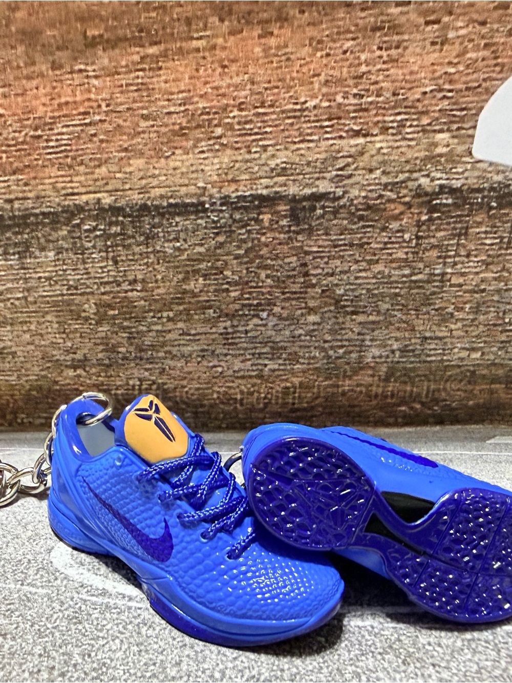 Nike Blue Kobe Bryant Mini Shoe Keychain Collectible
